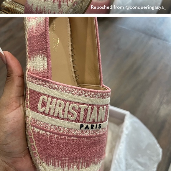 Dior D-Stripes Cotton Espadrilles - Picture 11 of 12